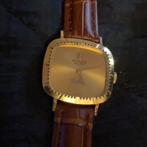 18k gold Rolex Cellini watch
